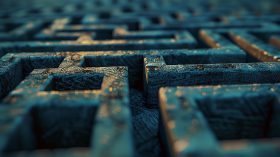 The Tax Code Labyrinth: A puzzle-like picture metaphorically representing the complexities of tax laws and regulations.